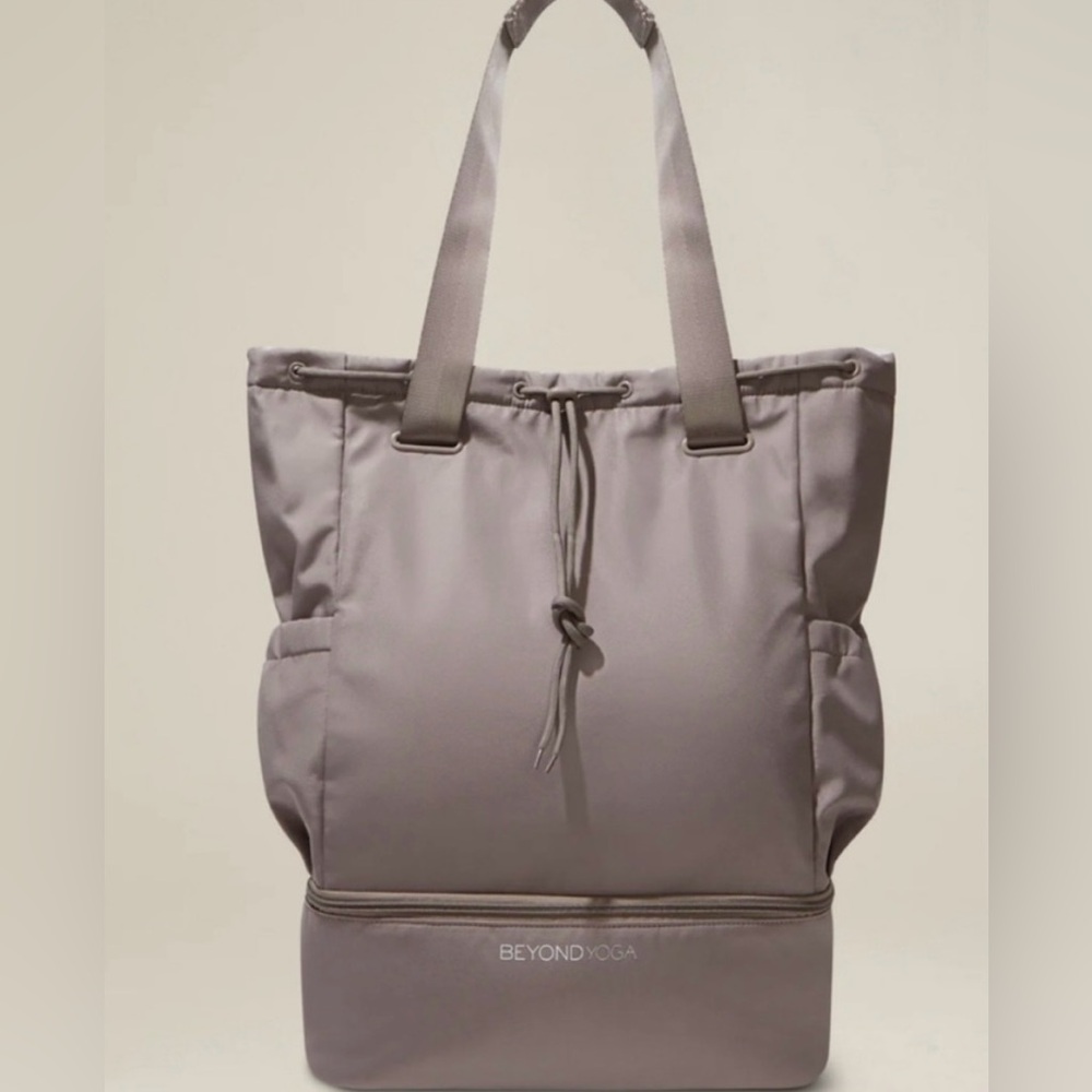 Beyond Yoga Gray Backpack
